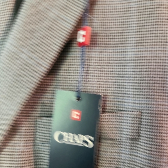 Chaps Gray Sport Coat with Classic Glen Check - Picture 3 of 10